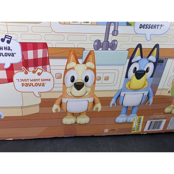 Bluey Chat Mates Cooking Fun With The Heelers Figurine 4-Pack Articulated Arms & - Picture 10 of 14